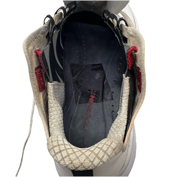 Nike Tiger Woods TW13 Men\'s 11.5 Golf Shoes 2012 White Red Rare 532622-100 main image 10